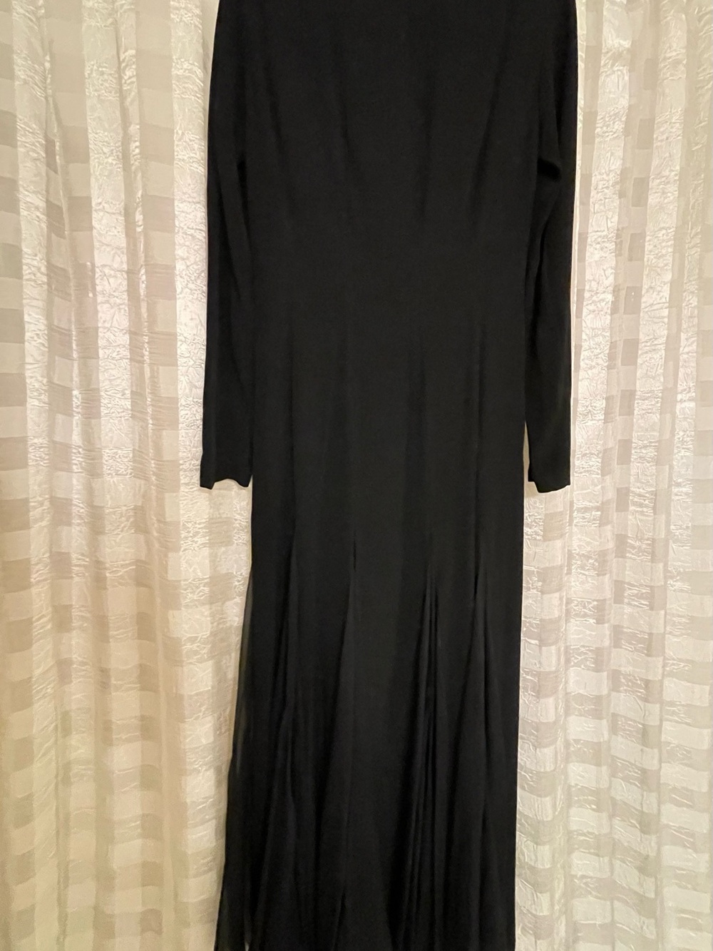 Jil Sander Black Long Sleeve Maxi Dress